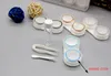 quality 4 pairs set Contacts Lens Box with Mirror Round Frame Companion Lenses Case Container Cute Lovely Travel Kit clip Leakproof ring