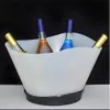 12L LED Rechargeable Ice Buckets Color Changing Wine Whisky Cooler Boat Shaped Champagne Beer Holder For Bar Night Party Decor