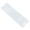 ジッパーハングホール付き100ピースホワイトジップロックプラスチックパッケージバッグセルフシール透明ジップロックポリ包装パウチ