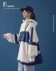 春と秋のワークウェアの大学の風のジャケットの女性の韓国のバージョンの緩い塩トップBF 210531