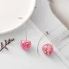 Nieuwe Koreaanse Rode Kersen Furit Lange Drop Oorbellen Voor Vrouwen Zoet Gedroogde Bloemhars Acryl Oorbellen Mode Bedels Sieraden Geschenken