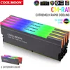 Fani Chłodzenie Coolmoon CR-D134S RAM ARGB radiator radiowy pamięć kamizelka chłodnica 5 V 3PIN RGB Chłodzenie Safe Speemperator dla komputera stacjonarnego komputera