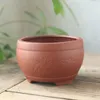 Argila vermelha argila respirável Ponto de flores com cerâmica suculenta vaso de vaso de bombardar recipiente de flor da sala de estar da sala de estar da varanda y200709