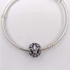 DIY Charms Evil Eye Beads для девочек Ювелирные изделия из Fleur de lis Pandora 925 серебряный браслет женщины змея браслет цепь из бисера набор ожерелье подвесной день рождения подарки 791378Cz