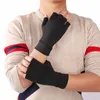 Kompression artrit handskar halvfinger fitness rehabilitering lättnad hand smärta tryckhandskar för sport och kontor 182