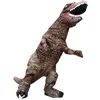マスコットコスチュームデュートキッズT REX恐竜膨脹可能な衣装コスチュームアニメパーティーコスチュームスーツハロウィーンコスチューム