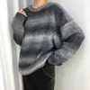 H.Sa kobiety zimowy sweter dzianiny topy żeński tęczowe pull skoczków kolorowy sweter pulowery ponadgabarytowe bluzy zimowe topy 210716