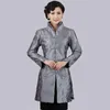 Women039s Jackets Gray Traditional Chinese Style Ladies Jacket Mujer Chaqueta Women Satin Embroidery Coat Size S M L XL XXL XXX7751380