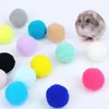 Cat Oyuncaklar 30/70 PCS/Lot Elastik Peluş Toplar Çok renkli Pet Dayanıklı Isırık Dayanıklı Molar Dişler Temizleme Oyuncak