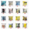 new Turquoise And Grey Art Artwork Contemporary Pillow Case Gray Home Decorative Throw Pillows Covers Cushion Cover For Bedroom Sofa EWD5815