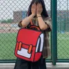 Creative Women 2D Drawing Backpack Cartoon School Bag Comic Bookbag for Teenager Girls Daypack Travel Rucksack X0529