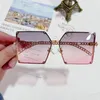 Zonnebrillen Muselife Oversized Square Sun Glasses Ladies 2022 Luxe Pearl Women Brand Designer Fashion Shades Big7252505