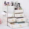 3 Layers Wooden Holder Large Cosmetic Makeup Jewelry Lipsticks Storage Organizer Case Storage Box313k