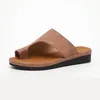 Sandalias 2021 Mujeres Acogedoras Zapatos Llanos Plataforma Plana Señoras Casual Corrección de Dedo Grande Ortopédico Corrector de Juanete Flip Flop