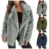 Damenjacken Damen-warmer Mantel, verdickte Strickjacke, Kaschmir, einfarbig, Winter, doppelseitiger Fleece-Revers, Schneemantel, leicht