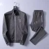 Milliardärens sportkläder Vinterkardigan Set Men Fashion Casual Zipper Cotton Bekväm broderi M-3XL 201210