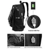 Anti-theft ryggsäck för pojkar 15.6 '' Laptop ryggsäck med USB Laddningsport Bokväska för skolan Svart resväskor Stora Capactiy X0529