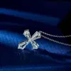 OEVAS 100% 925 Sterling Silver Musing High Carbon Diamond Cross Naszyjnik dla kobiet Wedding Party Fine Gifts Gifts