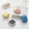 Pet Grooming Shower Brush Comb Bath Massage Hand Shaped Glove Combs Blue Pink Pets Cleaning Plastic Brushes WY1333