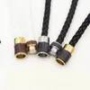 Fashion Unisex Designers Bracelets Letter Metal Hardware Magnetic Buckle Leather Braided Bracelet Bangle Jewelry