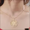 Otra moda Aessories Stainls collar masculino femenino geométrico Dign acero joyería arcángel Dign y Metatron sello Digned por T318i