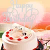 Happy Paper Flag Toppers fornisce Topper acrilico lucido per le decorazioni della torta del partito del bigné di compleanno Y200618