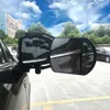 Universal Trailer Towing Dual Mirror Clip-on Trailer Wing Mirror Extension Towing PP Nylon Spegelglas för bilvagnsbilera Trailera