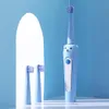 Best Children Sonic Electric Toothbrush 3 Mode USB ricaricabile Cartoon Pattern Brush Denti con testina di ricambio per bambini 3-12 anni