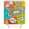 Musife personnalisé haute qualité bande dessinée-pop-art rideau de douche étanche salle de bain Polyester tissu salle de bain rideau 211116