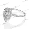 Pierścienie klastrowe luksusowe kropla wody 5ct moissanite Diamond Pierścień