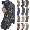 Flor impressão muçulmana hijab amira mulheres puxe em seu chapéu instantâneo xales turbante islâmico Bonnert Chemo Loss Lossa Capeiro Capa de Envoltório de Headscarf