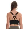 lulusYoga outfits sports bra high strength support shockproof vest underwear gym clothes women no steel ring running fitness shirt