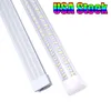 4Ft 8Ft Светодиодные светильники V-образные интегрированные трубчатые светильники 144W 4 Row LEDs SMD2835 100LM/W На складе в США