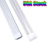 4Ft 8Ft LED-lampor V-formade integrerade rörljusarmaturer 144W 4-rads LED-lampor SMD2835 100LM/W Lager i USA