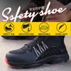 Sapatos de Luxo de Segurança Sapatos Leve e Perfico-resistente a Capas de Toe Capas Confortável Respirável Mens Trabalho 211217