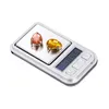 New200g / 0.01g Mini Precision Cyfrowa Skala Elektroniczna Ważenie Wagi 0,01 Gram Przenośna Skala Kuchnia na biżuterię ziołową Diament Złoty RRD12326
