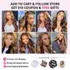 Ishow Wews Straight Destaque 4/27 Ombre Cor Brown Bundles Human Human 8-28inch Body Body Wave Peruano Virgn Heart Extensões para mulheres Todas as idades