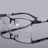 Sunglasses Anti Blue Light Semi Rimless Reading Glasses Square Half Frame Business Male +1.0 +1.5 +2.0 +2.5 +3.0 +3.5+4.0