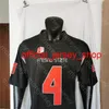 NCAA College Fresno State Football Jersey Derek Carr Black Storlek S-3XL All Stitched Broderi