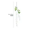 Fiori decorativi ghirlande 12 pezzi Wisteria di seta di fiori artificiale Ivy Ivy Ghirlanda Simulazione Piante di simulazione 90 cm per feste novità fai -da -te deco