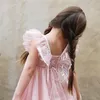 Dzieci Butterfly Sukienki Dla Dziewczyn Letnie Dzieci Kwiat Fairy Dress Z Angel Wings Boutique Nastolatek Prom Evening Costume 210303