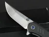 Ex-Factory Price Price RM102 Flipper складной нож 5CR13MOV Blade Drop Point G10 + ручка из нержавеющей стали шариковая подшипник EDC карманные ножи