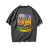 Mode Tees Clown Printed Short Sleeve T-shirt För Män Och Kvinnor Lösa Par Bomull Märke T-shirts 210527