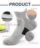 1 Pair Men Thermal Sports Socks Cotton Cycling Basketball Running Winter Hiking Basket Tennis Ski Man Bike No Slip Skiing