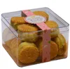 NEW9.5 * 9.5 * 6.5cm Plastmatkvalitet PS Clear Cake DIY Cookies Box Biscuit Packing Candy Box Container RRF12977