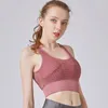 Gymkläder Kvinnor Sport BRAS stötsäker vadderad tjej Yoga BH Kvinnlig Vest Mesh Hollow Out Tank Tops Running Underwear Fitness SPO3238307