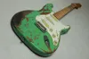 Hand Work 1956 Tribute Heavy Relic ST Faded Seafoam Green Chitarra elettrica Corpo in ontano Hardware vintage, manico in acero Intarsio tastiera a punto nero