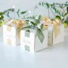 Bröllop gynnar Gift Box Souvenirer presentkartong med band godis lådor för Dop baby shower födelsedag evenemang Festtillbehör 211.108
