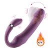 NXY vibrateurs 10 vitesses gode chauffant pour Couples femmes jouets sexuels femme Anal clito Silicone souple adulte shop% 0107