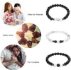 Sevenstone3PCS Bracelets de perles pierre de lave perle pour femmes hommes anxiété volcanique braceletChakra Yoga bijoux